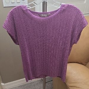 TanJay Lilac Textured Blouse